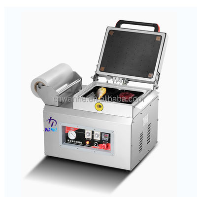 品質  DZ-350 Food Vacuum Skin Packaging Machine Steak Pork Vegetable Food Tray Sealing Vacuum Sealer Machine 工場
